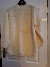 Handknit unisex cream for sale  WEST BROMWICH