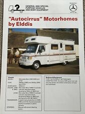 Autocirrus elddis mercedes for sale  KENDAL