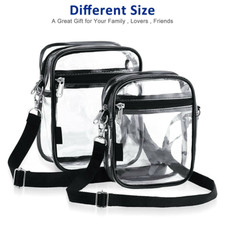 Bolso bandolera transparente aprobado por estadio para conciertos eventos deportivos segunda mano  Embacar hacia Mexico