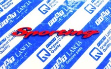 NEW emblemat ORIGINAL badge SPORTING Fiat Cinquecento Logo Napis NOWY na sprzedaż  PL