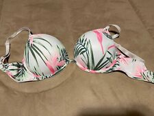 Sutiã Victoria's Secret Pink Wear Everywhere Push Up Bird of Paradise tamanho 36DD, usado comprar usado  Enviando para Brazil