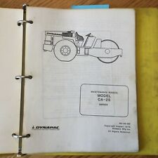 Dynapac CA-25 MANUAL DE MANUTENÇÃO GUIA DE ROLO COMPACTADOR VIBRATÓRIO, SE-25-MM comprar usado  Enviando para Brazil