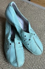 Green leather shoes for sale  BIRMINGHAM