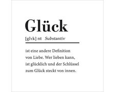 Glasbild glück 20x20 gebraucht kaufen  Deutschland