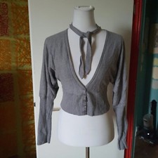 Graue cropped cardigan gebraucht kaufen  Cottbus