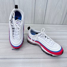 Nike Air Max 97 Double Swooshes Feminino 6 Branco/Brilhante Carmesim/Foto Azul 2022 comprar usado  Enviando para Brazil