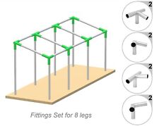 Canopy Fittings Kit 1 3/8 "Inclinado Telhado Estrutura Abrigo Carport Deck Galpão Greenhous comprar usado  Enviando para Brazil