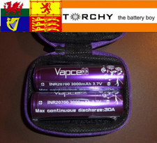 Vapcell 3000mah 20700 for sale  GLASGOW