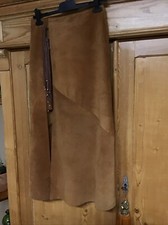 Lederrock wildleder camelfarbi gebraucht kaufen  Meißner