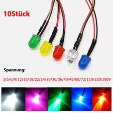 8mm ultrahelle LEDs Glühbirne Anzeigeleuchte vorverdrahtet 20cm 3V 6V 12V ~ 380V, usado comprar usado  Enviando para Brazil