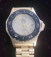 Tag Heuer 3000 quartzo 200 metros profissional * dourado e preto * pulso de 6,5" comprar usado  Enviando para Brazil