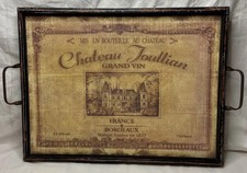 Bandeja de servir de madeira estilo vintage Chateau Joullian França ou parede pendurada 21x16” comprar usado Bandeja de servir de madeira estilo vintage Chateau Joullian França ou parede pendurada 21x16” comprar usado  Enviando para Brazil