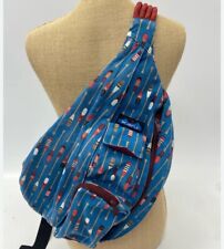 KAVU BOLSA DE MÃO DE LONA AZUL MULTICOLORIDA CASA FILEIRA REMOS ACAMPAMENTO FLUTUANTE Caiaque comprar usado  Enviando para Brazil