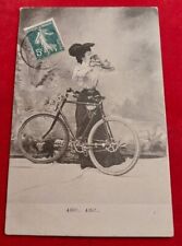 Cartolina ciclismo donna usato  Pistoia