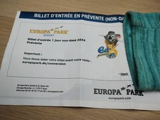 Billets europapark d'occasion  Fameck