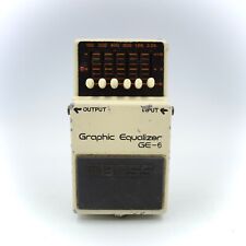 Pedal de efeitos vintage parafuso prata equalizador gráfico BOSS GE-6 feito no Japão, usado comprar usado  Enviando para Brazil