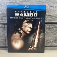Rambo Trilogy (Blu-ray Disc, 2008, 3-Disc Set) No Scratches comprar usado  Enviando para Brazil