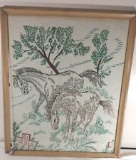 Vtg horse textile for sale  Burton