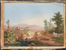 Ampia gouache antica usato  Roma