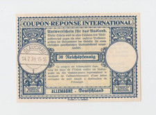 ODPOWIEDŹ NIEMIECKA ODPOWIEDŹ MIĘDZYNARODOWY KUPON IRC, 1939, używany na sprzedaż  PL