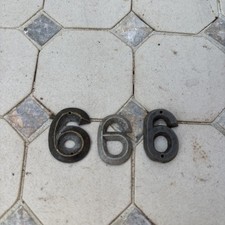 Vintage number metal for sale  WALSALL
