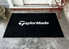 Usado, Capacho/tapete de golfe preto TaylorMade - 3 pés x 5 pés/tapete de porta de entrada feito pela TaylorMade comprar usado  Enviando para Brazil