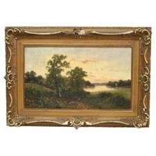 Antique oil canvas for sale  Big Flats