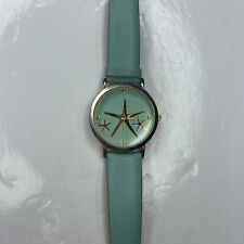 E Geneva 9852 couro verde perfeito dourado estrela do mar oceano náutico feminino não testado comprar usado  Enviando para Brazil