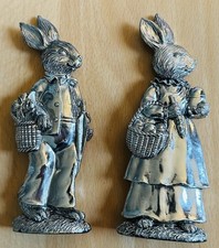Hasenduo silberfarben metall gebraucht kaufen  Schwarzenberg