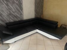 Sofa kunstleder schwarz gebraucht kaufen  Hamburg
