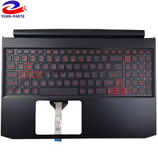 Teclado Acer Nitro 5 AN515-45 AN515-56 57 apoio para as mãos vermelho retroiluminado cabo estreito EUA comprar usado  Enviando para Brazil