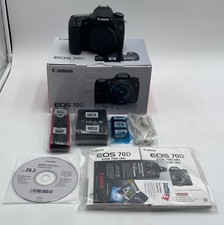 Câmera Digital SLR DSLR Canon EOS 70D 20.2MP Apenas Corpo da Câmera comprar usado  Enviando para Brazil