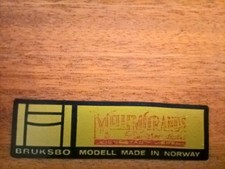 Bruksbo modell norway for sale  Capitola