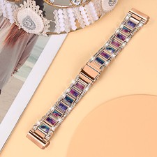 Pulseira de relógio de metal resina para Fitbit Versa 4 Sense 2 pulseira de substituição comprar usado  Enviando para Brazil