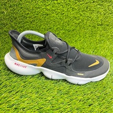 Tênis de corrida esportivo Nike Free RN 5.0 feminino tamanho 9.5 preto dourado comprar usado  Enviando para Brazil