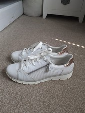 Rieker white leather for sale  NORWICH