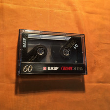 1 x BASF CHROME Super II 60 Cassette,IEC II/High Position,Top Zustand,1993 comprar usado 1 x BASF CHROME Super II 60 Cassette,IEC II/High Position,Top Zustand,1993 comprar usado  Enviando para Brazil