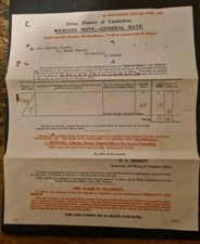 Carshalton. demand note for sale  UTTOXETER