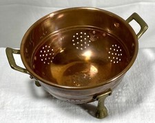 Vtg copper colander for sale  Harwich