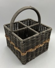 Wicker cutlery basket for sale  PRESTON