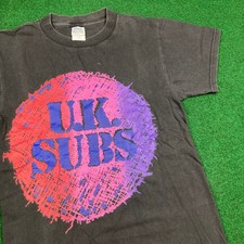 Camiseta masculina vintage Reino Unido subs S preta 2000 turnê concerto banda punk hardcore Y2K comprar usado  Enviando para Brazil