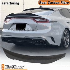 Para Kia Stinger 2018-23 bota traseira de fibra de carbono real porta-malas spoiler asa highkick comprar usado  Enviando para Brazil