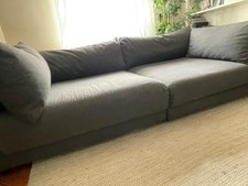 Charcoal grey sofa for sale  LONDON