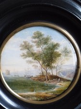 Miniature fixé verre d'occasion  Poitiers