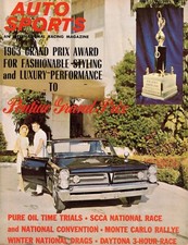 AUTO SPORTS MAGAZINE MAY 1963 USAC NHRA WINTERNATS PURE OIL MONTE CARLO comprar usado  Enviando para Brazil