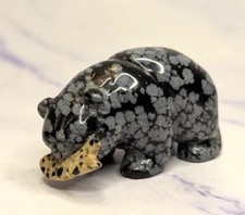Obsidian snowflake bear for sale  Hooper