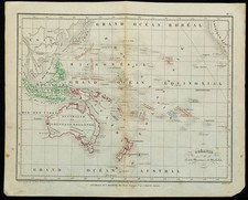 1853 océanie carte d'occasion  France