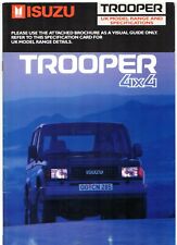 Isuzu trooper 1988 for sale  UK