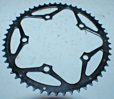 Usado, Anel de corrente de bicicleta Bor 5 parafusos 53 dentes preto 130BCD 2x10/11 feito na Alemanha envio rápido! comprar usado  Enviando para Brazil