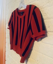 Usado, Suéter cropped listrado vermelho e preto Forever 21 comprar usado  Enviando para Brazil